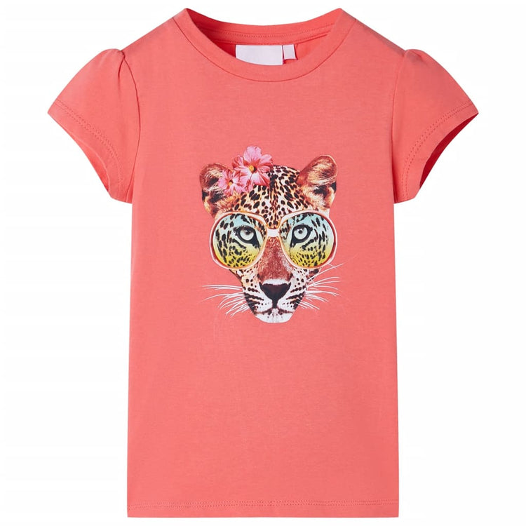 Vidaxl Child's Shirt 140 Coral coloré