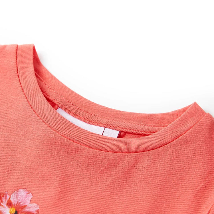 Vidaxl Child's Shirt 140 Coral coloré