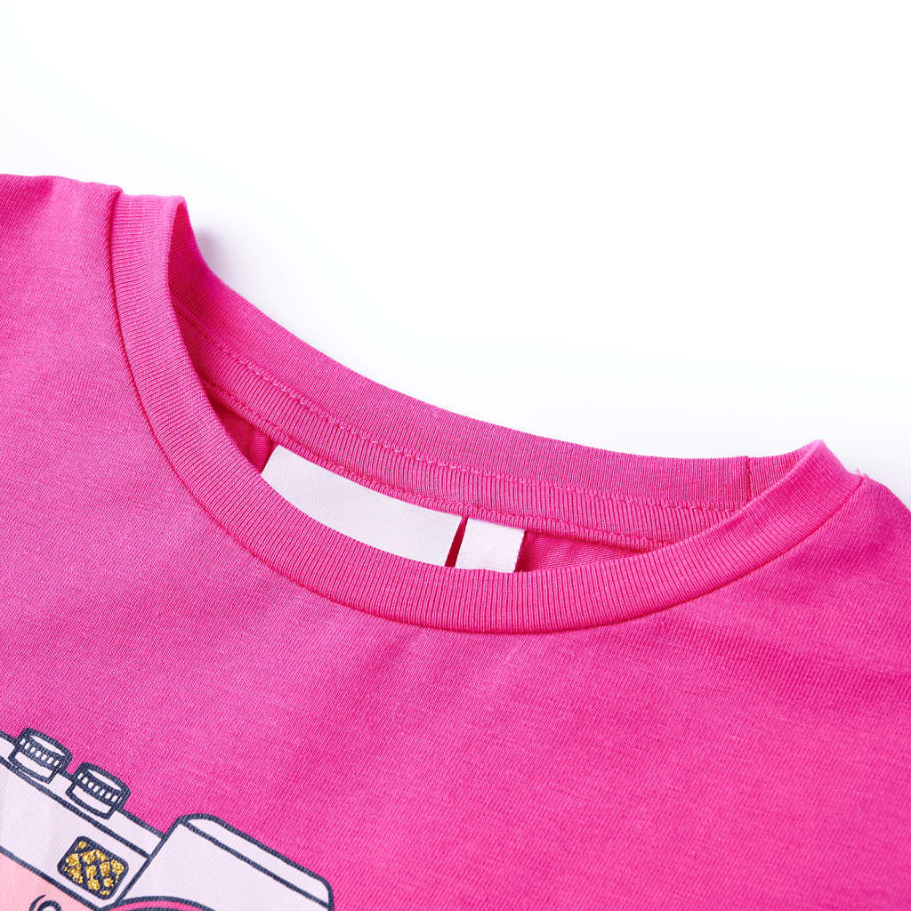 Vidaxl Child's Shirt 104 Rose foncé
