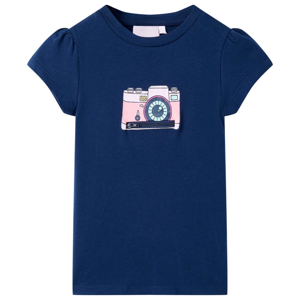 Vidaxl Child's Shirt 116 Navy Blue