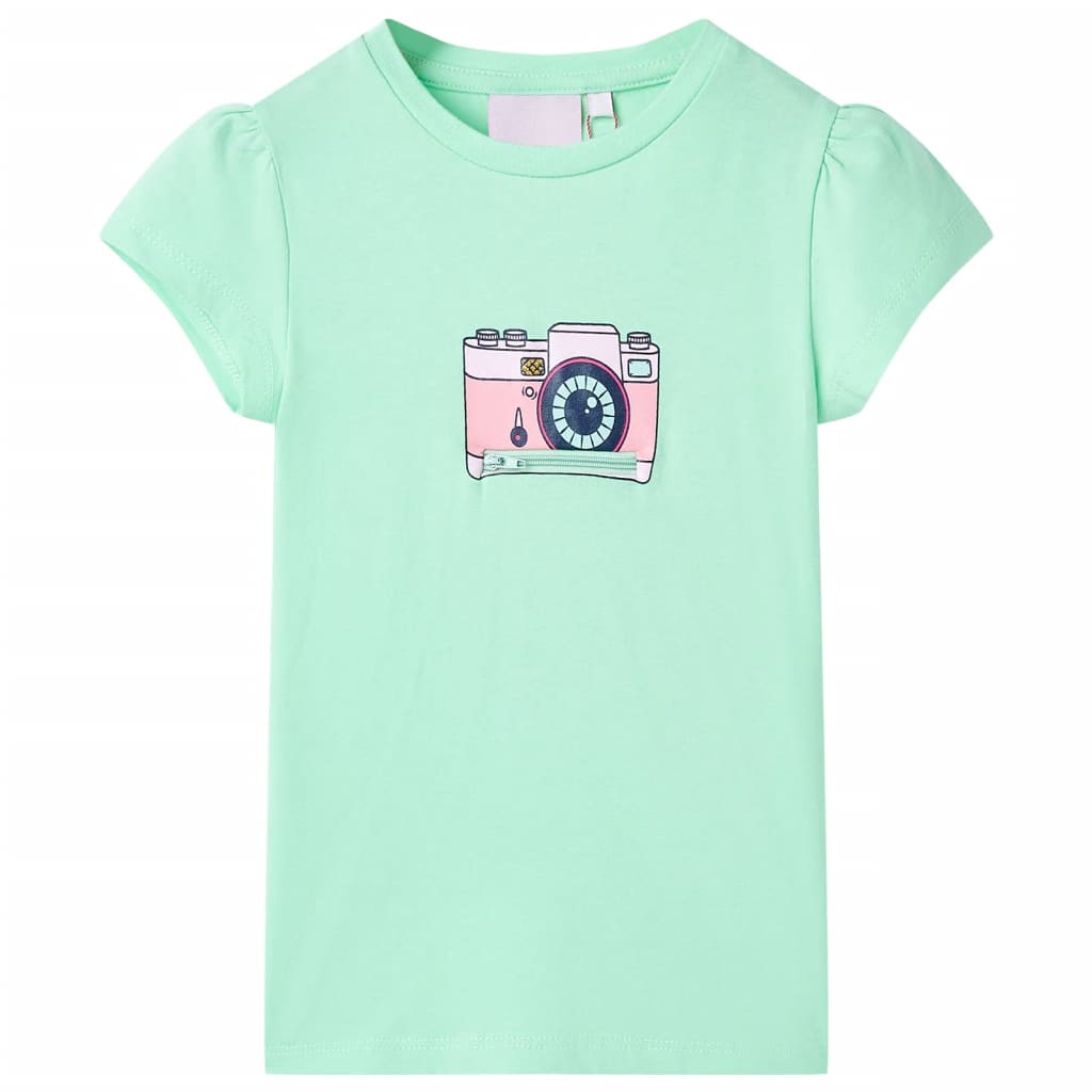 Vidaxl Child's Shirt 116 vert vif