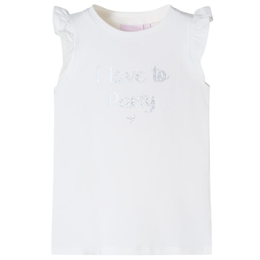 Vidaxl Children's Shirt with Ruffles 92 White