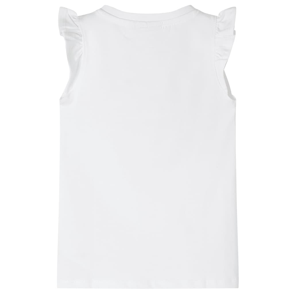 Vidaxl Children's Shirt with Ruffles 92 White