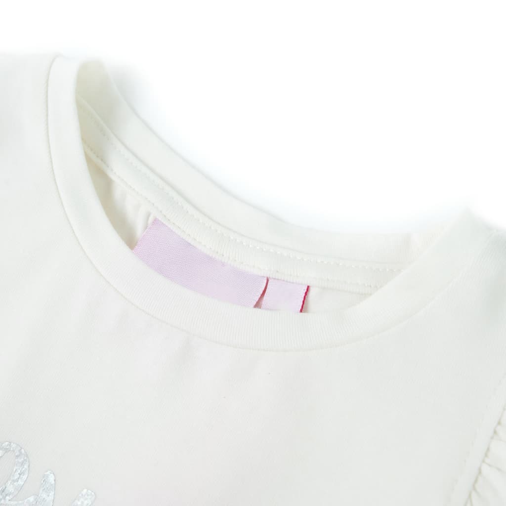 Vidaxl Children's Shirt with Ruffles 128 White