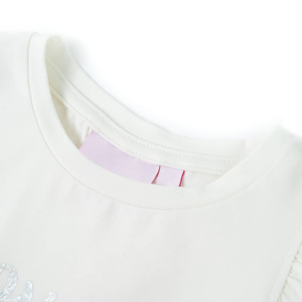 Vidaxl Children's Shirt with Ruffles 140 White