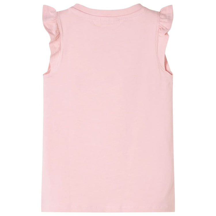 Vidaxl Child's Shirt avec des volants sur les manches 92 rose clair
