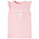 Vidaxl Child's Shirt avec des volants sur les manches 104 rose clair