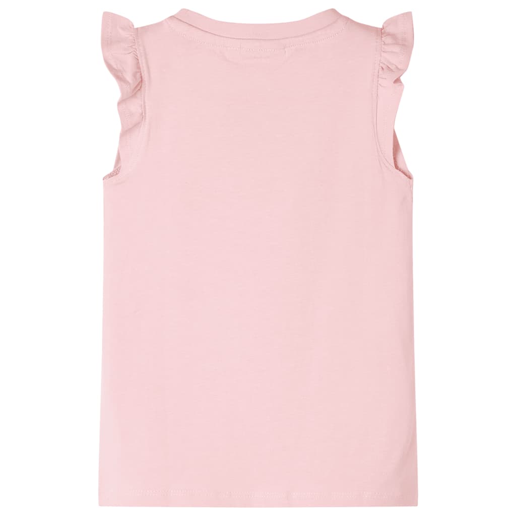 Vidaxl Child's Shirt avec des volants sur les manches 104 rose clair