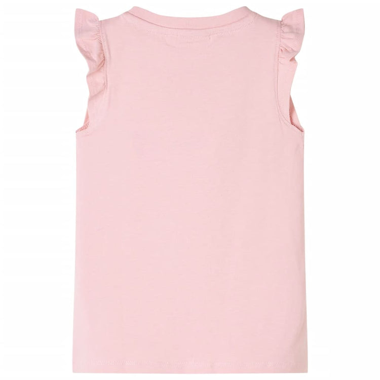 Vidaxl Child's Shirt avec des volants sur les manches 140 rose clair