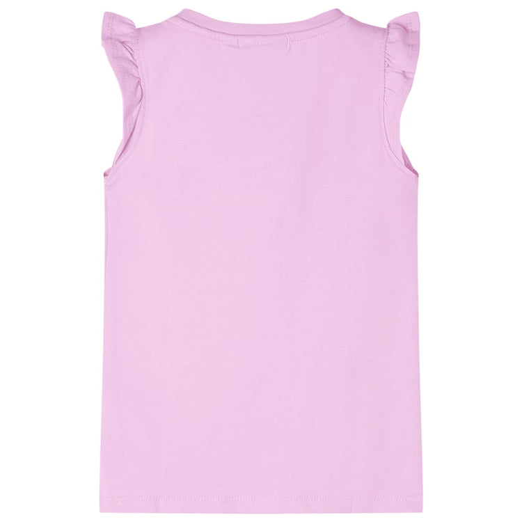 Vidaxl Child's Shirt avec des volants sur les manches 92 Lila