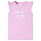 Vidaxl Child's Shirt avec des volants sur les manches 104 Lila