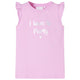 Vidaxl Child's Shirt avec des volants sur les manches 116 Lila