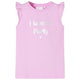 Vidaxl Child's Shirt avec des volants sur les manches 128 Lila