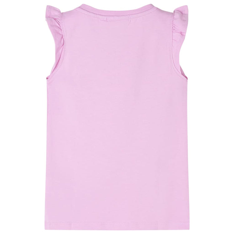 Vidaxl Child's Shirt avec des volants sur les manches 140 Lila