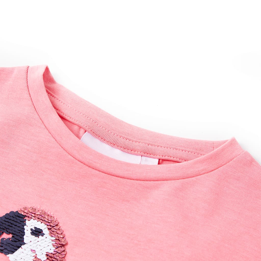 Vidaxl Child's Shirt 140 Fluorescent Rose