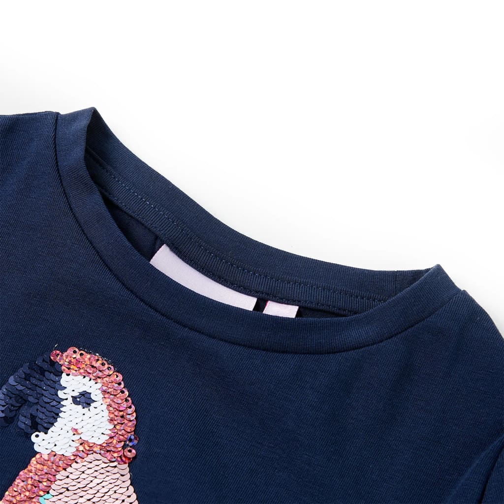 Vidaxl Child's Shirt 128 Navy Blue