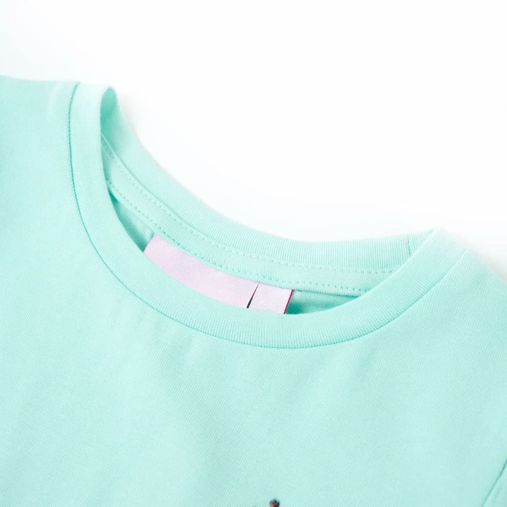Vidaxl Child's Shirt 104 Light Sea Blue