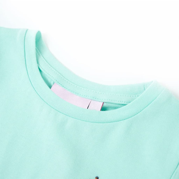 Vidaxl Child's Shirt 104 Light Sea Blue