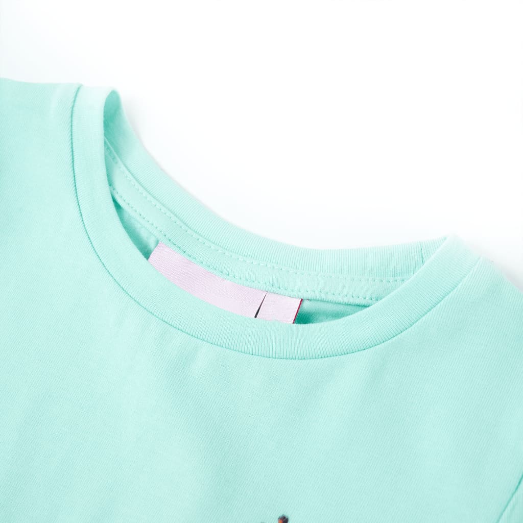Vidaxl Child's Shirt 116 Light Sea Blue