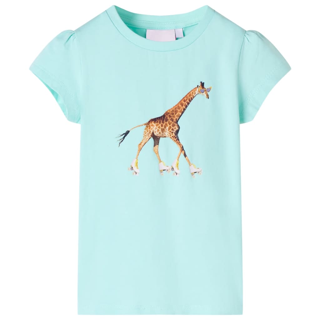 Vidaxl Child's Shirt 128 Light Sea Blue