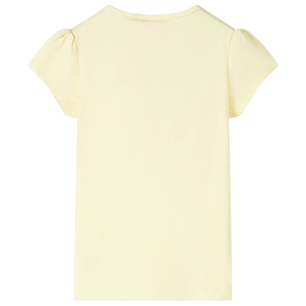 Vidaxl Child's Shirt 92 Soft Yellow
