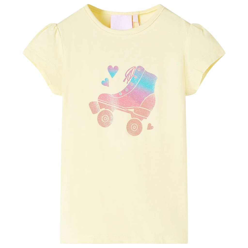 Vidaxl Child's Shirt 128 jaune doux