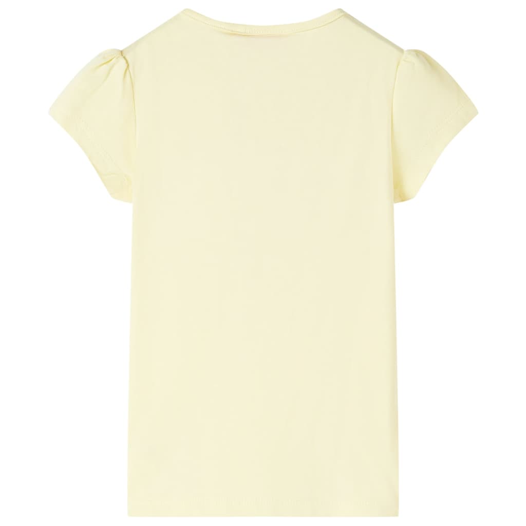 Vidaxl Child's Shirt 128 jaune doux