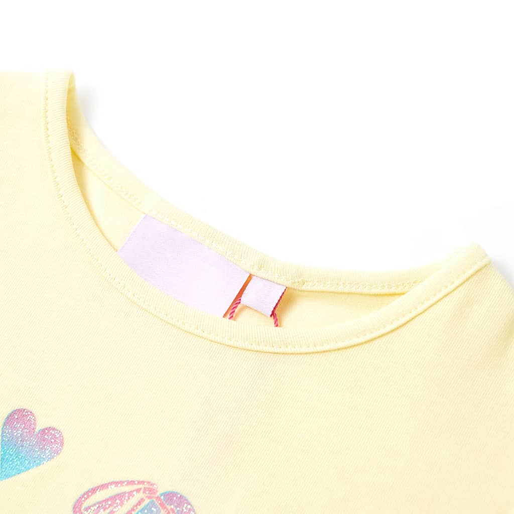 Vidaxl Child's Shirt 140 jaune doux