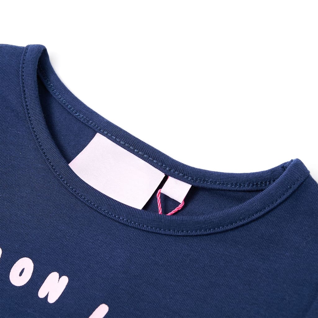 Vidaxl Child's Shirt 104 Navy Blue