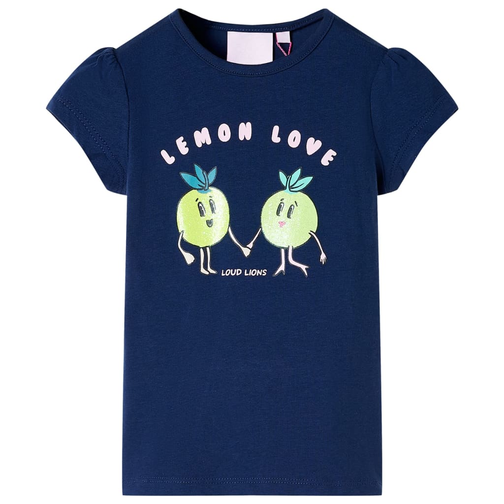 Vidaxl Child's Shirt 116 Navy Blue