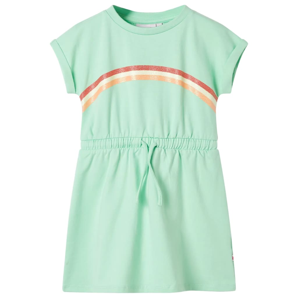 Vidaxl Robe pour enfants avec cordon 116 vert vif
