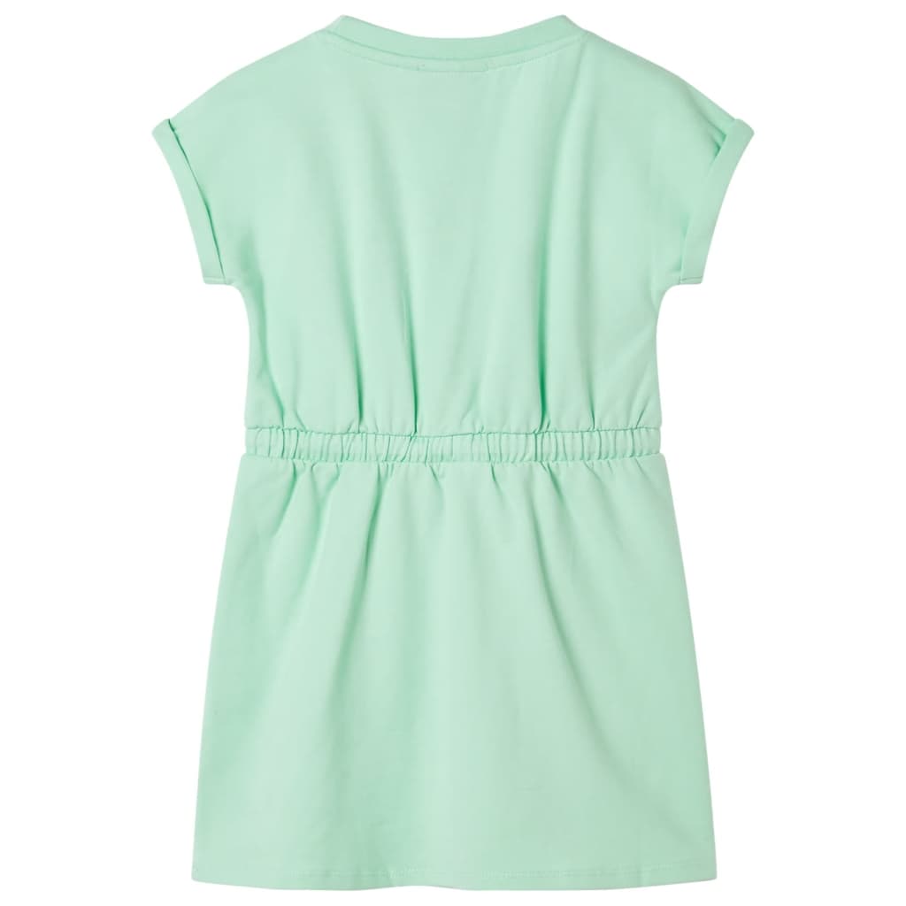 Vidaxl Robe pour enfants avec cordon 128 vert vif