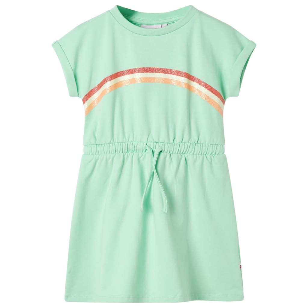 Vidaxl Robe pour enfants avec cordon de cordon 140 vert vif