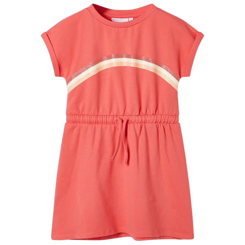 Vidaxl Robe pour enfants avec cordon 92 Coral-Colored