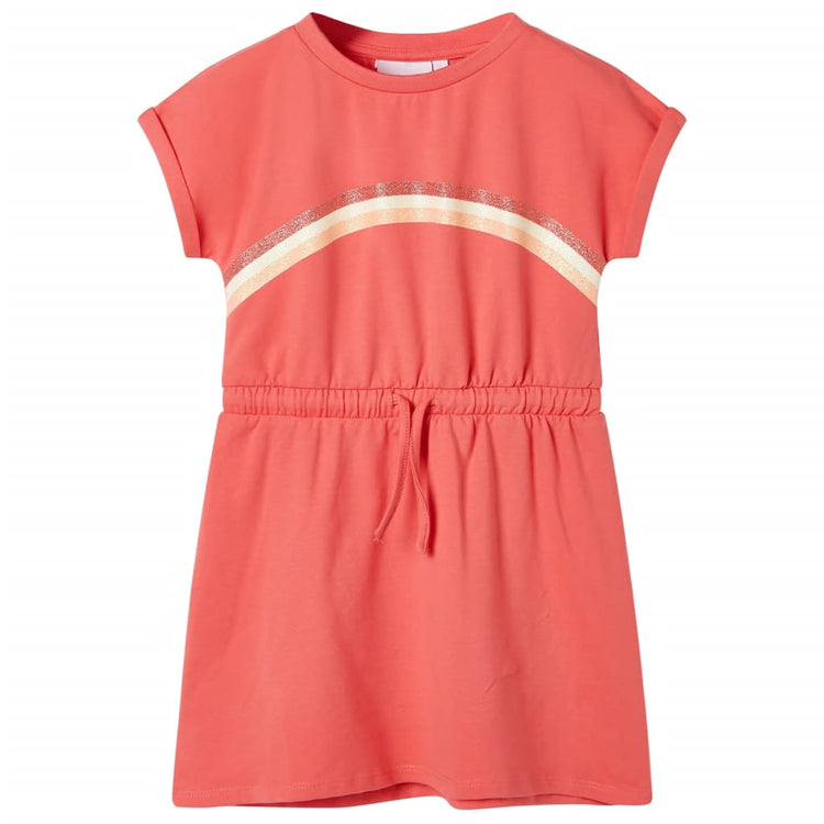 Vidaxl Robe pour enfants avec cordon 116 Coral-Colored