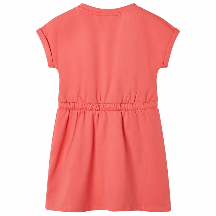 Vidaxl Robe pour enfants avec cordon 116 Coral-Colored