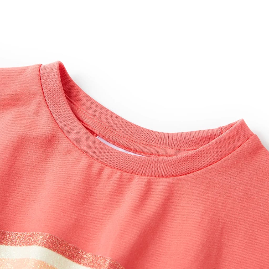 Vidaxl Robe pour enfants avec cordon 116 Coral-Colored