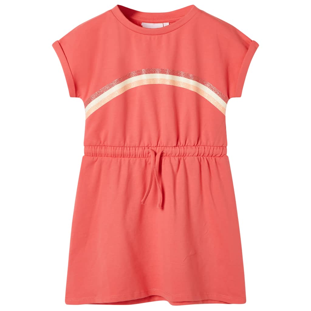 Vidaxl Robe pour enfants avec cordon de cordon 140 corail -colored