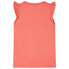 Vidaxl Child's Shirt avec des volants sur les manches 140 Coral-Colored