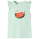 Vidaxl Child's Shirt avec des volants sur les manches 128 Green doux