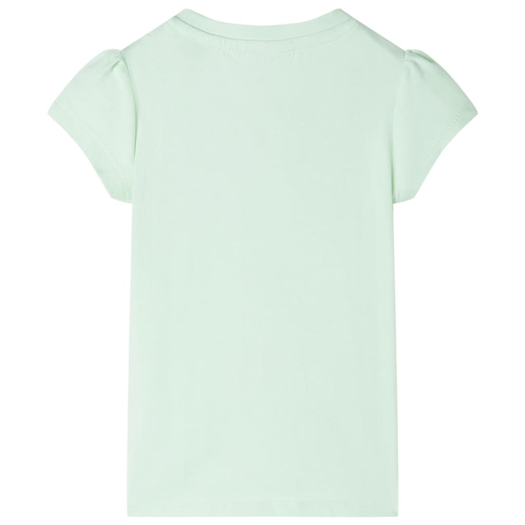 Vidaxl Children's Shirt with Cap Sleeves 104 Green doux