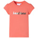Vidaxl Child's Shirt with Cap Sleeves 116 Coral -colored