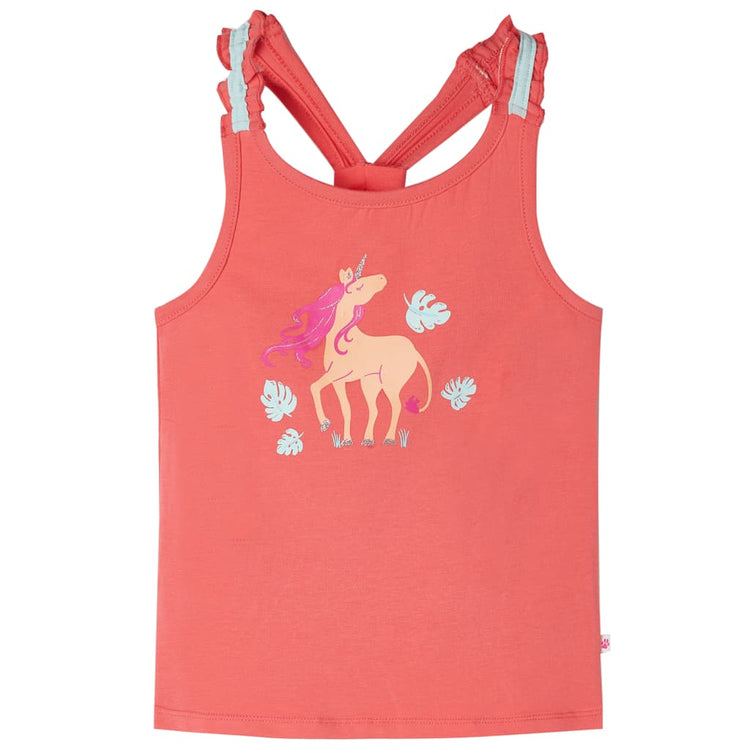 Vidaxl Children's Top 104 Coral-Colored