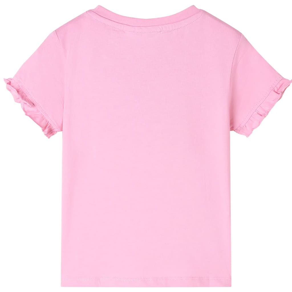 Vidaxl Child's Shirt avec manches courtes 92 Rose vif