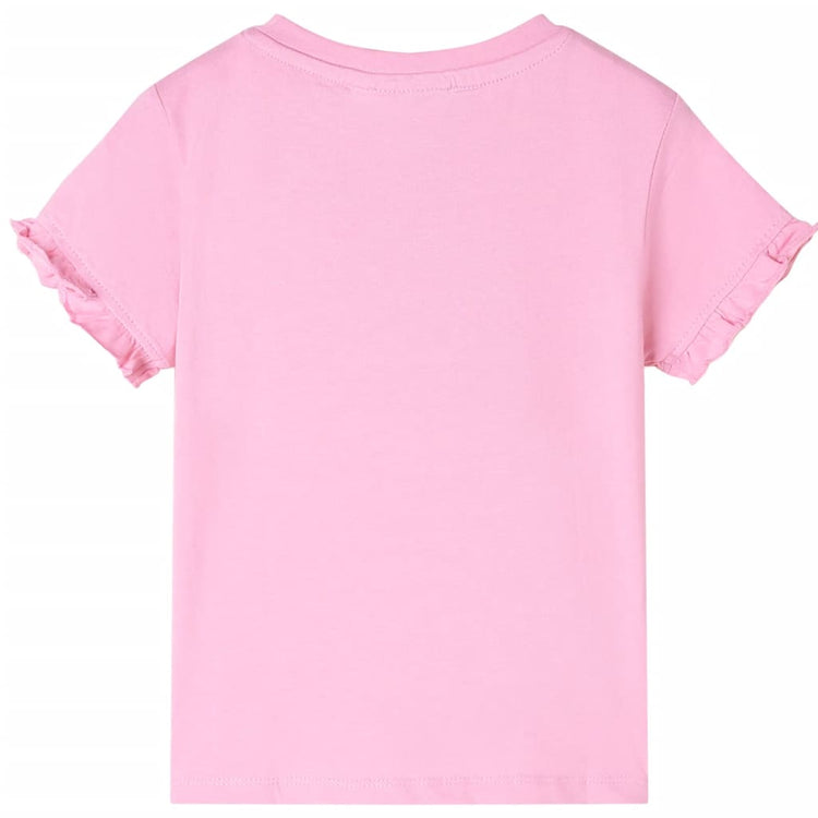 Vidaxl Child's Shirt avec manches courtes 128 Rose vif