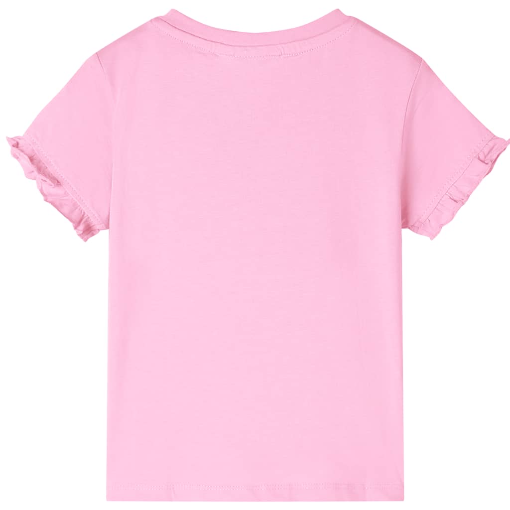 Vidaxl Child's Shirt avec manches courtes 140 rose vif