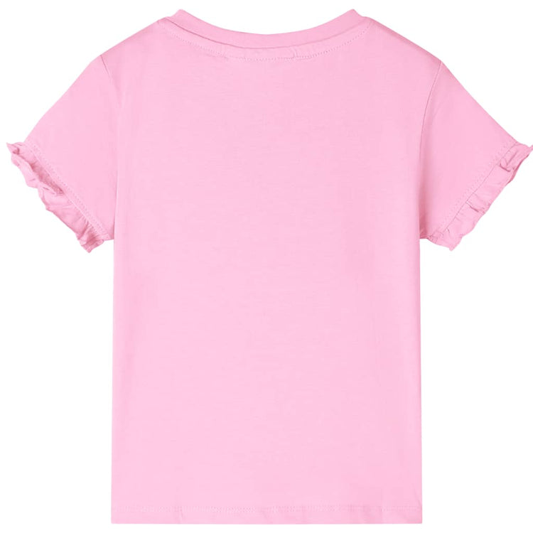 Vidaxl Child's Shirt avec manches courtes 140 rose vif