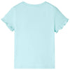 Vidaxl Child's Shirt avec manches courtes 140 bleu de mer clair