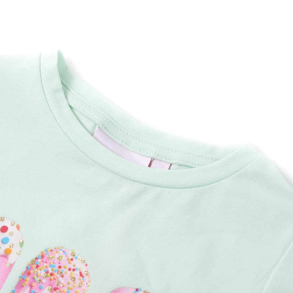 Vidaxl Child's Shirt 116 Light Mint