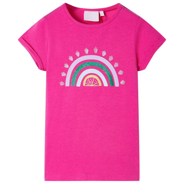 Vidaxl Child's Shirt 116 Rose foncé